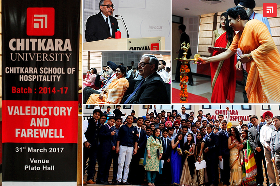 Chitkara School of Hospitality bids goodbye to the outgoing batch Chitkara University