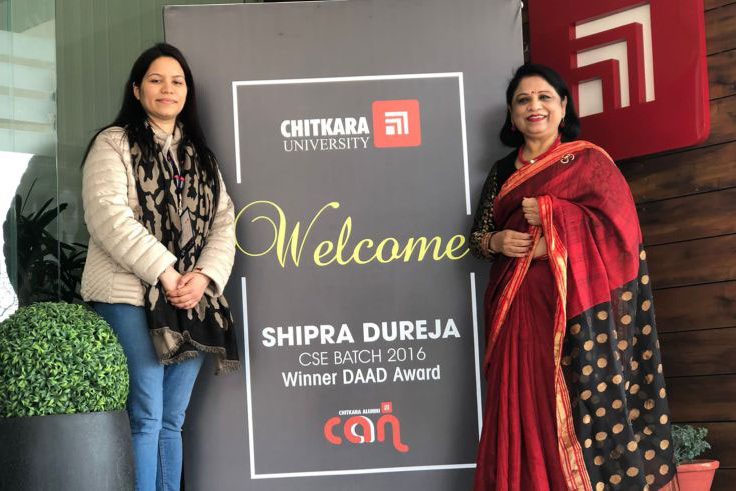Chitkara University alumna awarded
