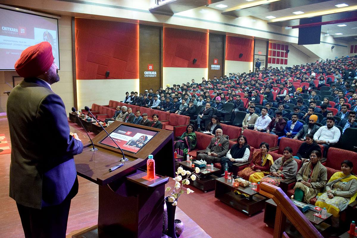 Former Army Chief, General Bikram Singh Talks About Leadership, Ethics And Values With Students At Chitkara University 1 bikram singh Chitkara University