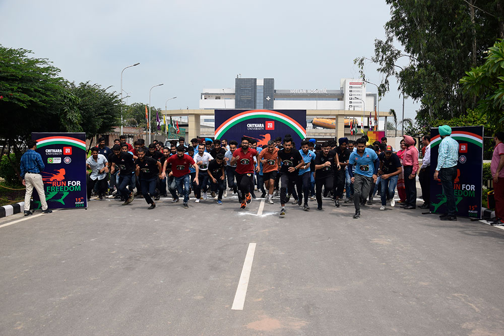 Run for freedom Chitkara University