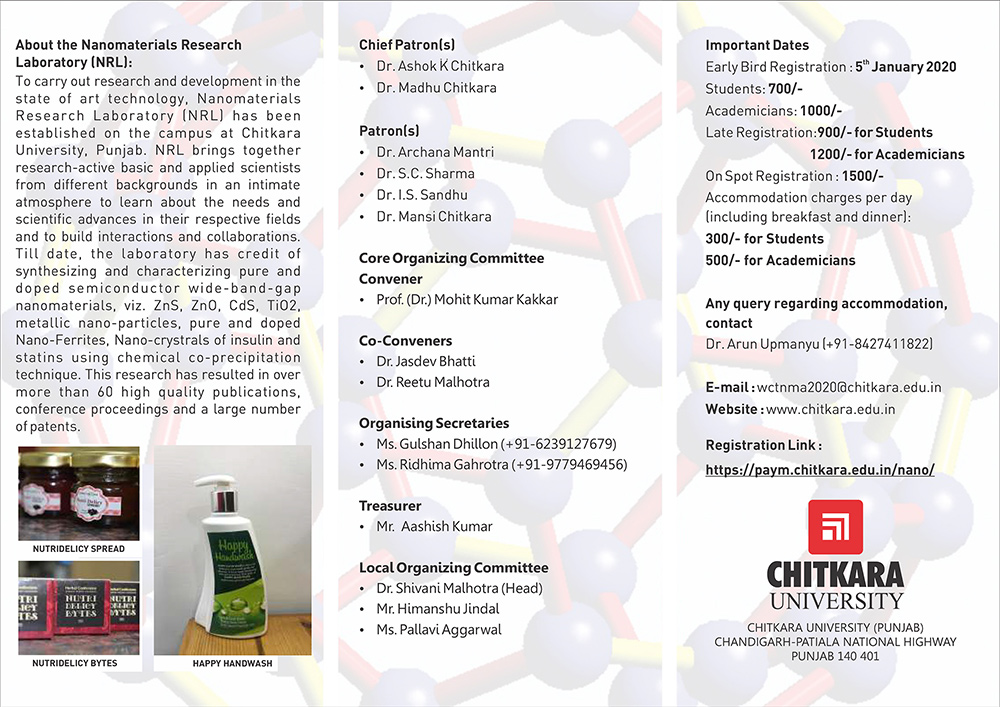 National Hands-on Workshop on Characterization Techniques and Nanomaterials Applications at Chitkara University