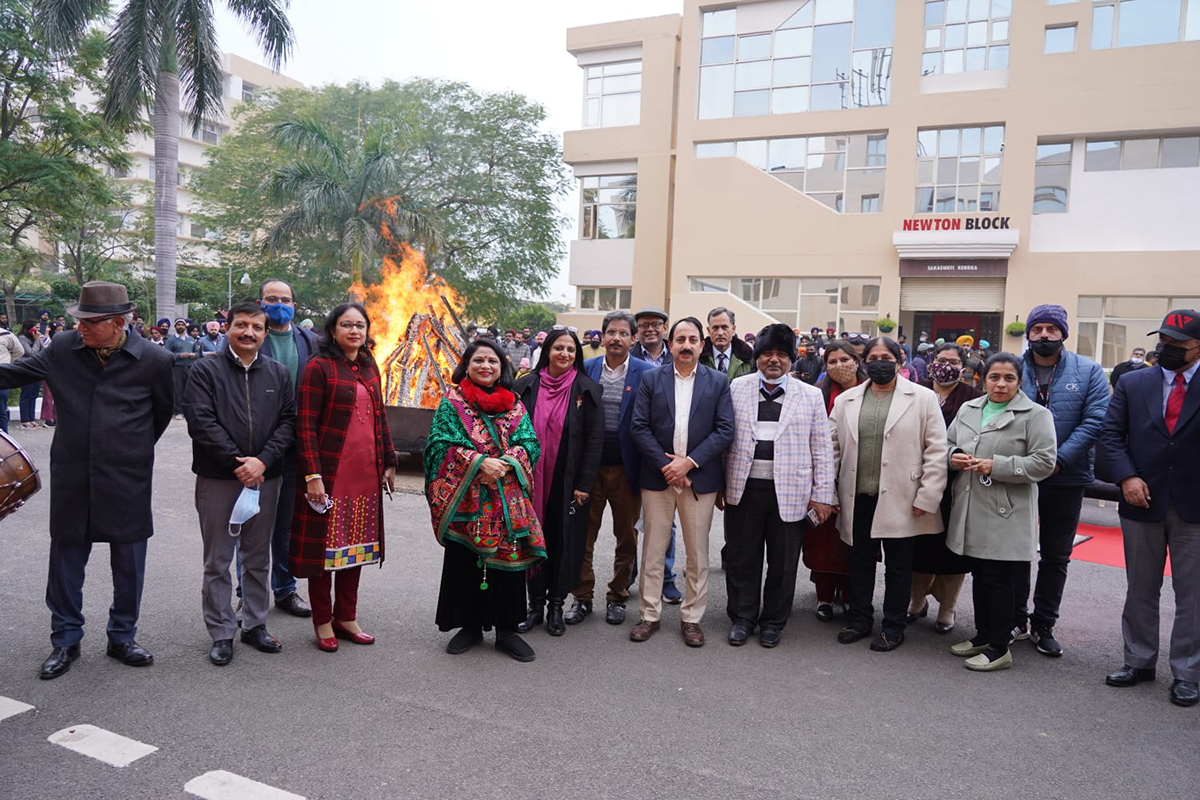 Lohri Celebrations At Chitkara University 1 lohri celebration Chitkara University