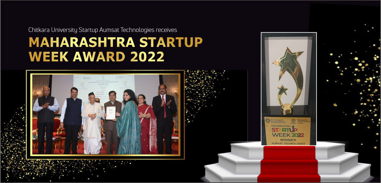 Chitkara University Start-Up Aumsat Technologies Receives Maharashtra Start-Up Week Award 2022 1 maharashtra startup banner Chitkara University