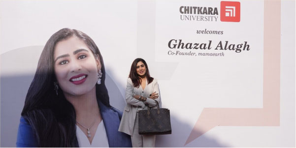 Mamaearth’s Ghazal Alagh - Chitkara university
