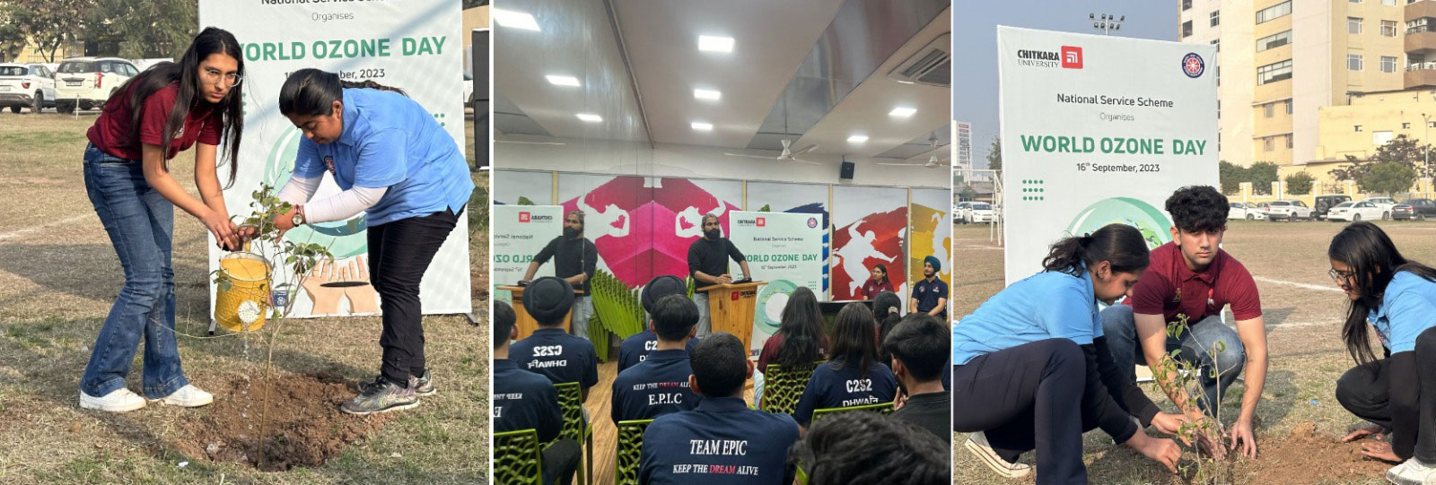 World Ozone Day banner Chitkara University