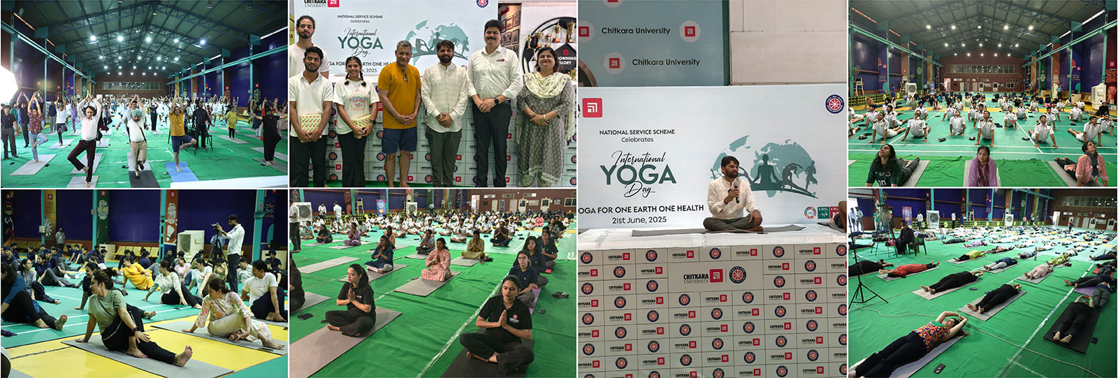 Int Yoga banner Chitkara University