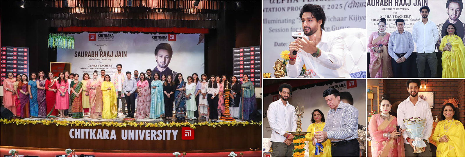 Actor Sourabh Raaj Jain banner Chitkara University