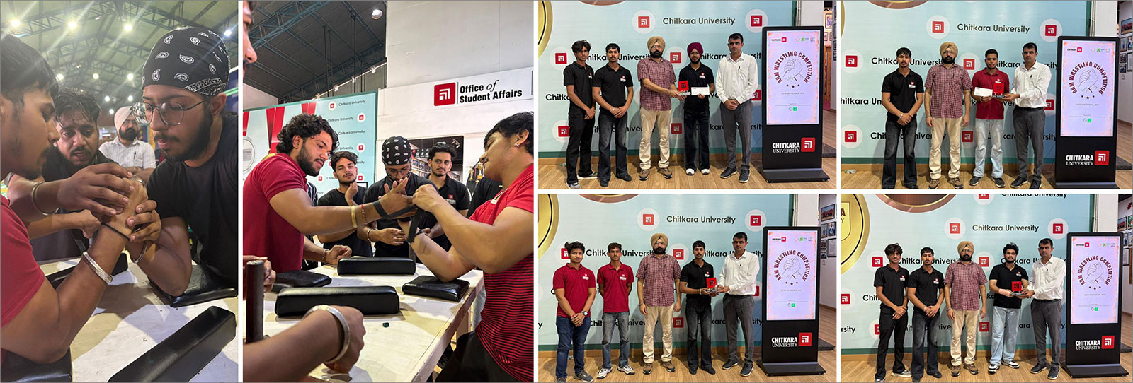 Arm Wrestling Tournament banner Chitkara University