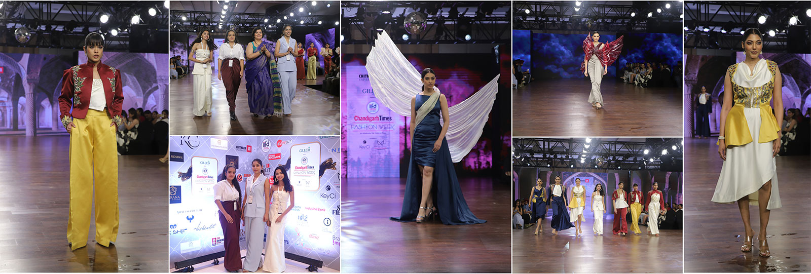 Chitkara University designers showcase Enchanted Mycelium, Aval, and Twisture collections at Chandigarh Times Fashion Week.
