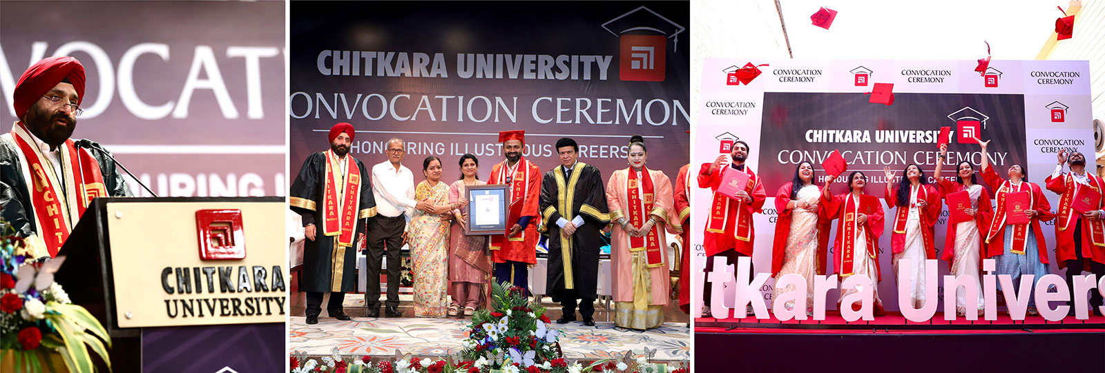 Convocation Ceremony for the PhD banner Chitkara University