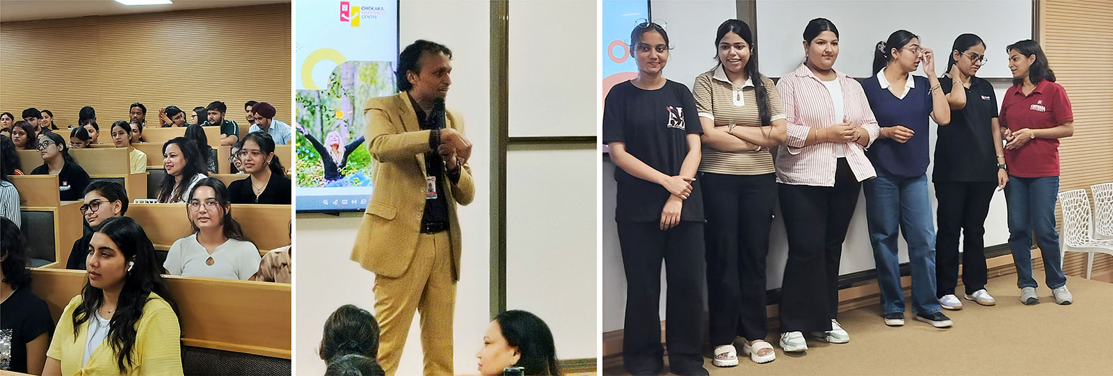 THE ART OF HAPPINESS banner Chitkara University