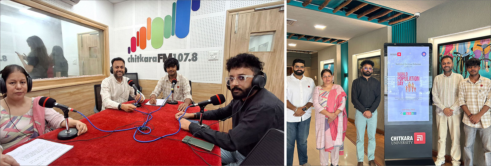 Chitkara University Highlights Population Awareness Through Thoughtful Radio Dialogue Session 1 World Population Day banner Chitkara University