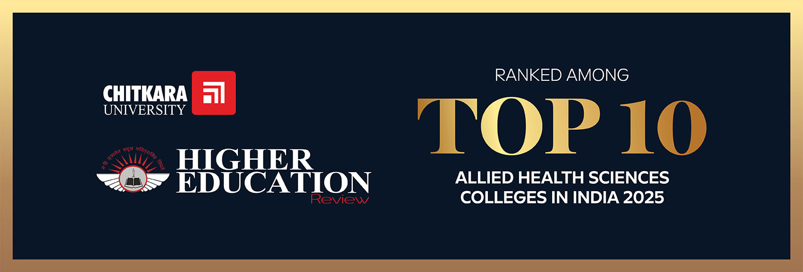 Chitkara University Named Among India’s Top 10 Promising Allied Health Sciences Colleges – 2025 1 Health Sciences Colleges